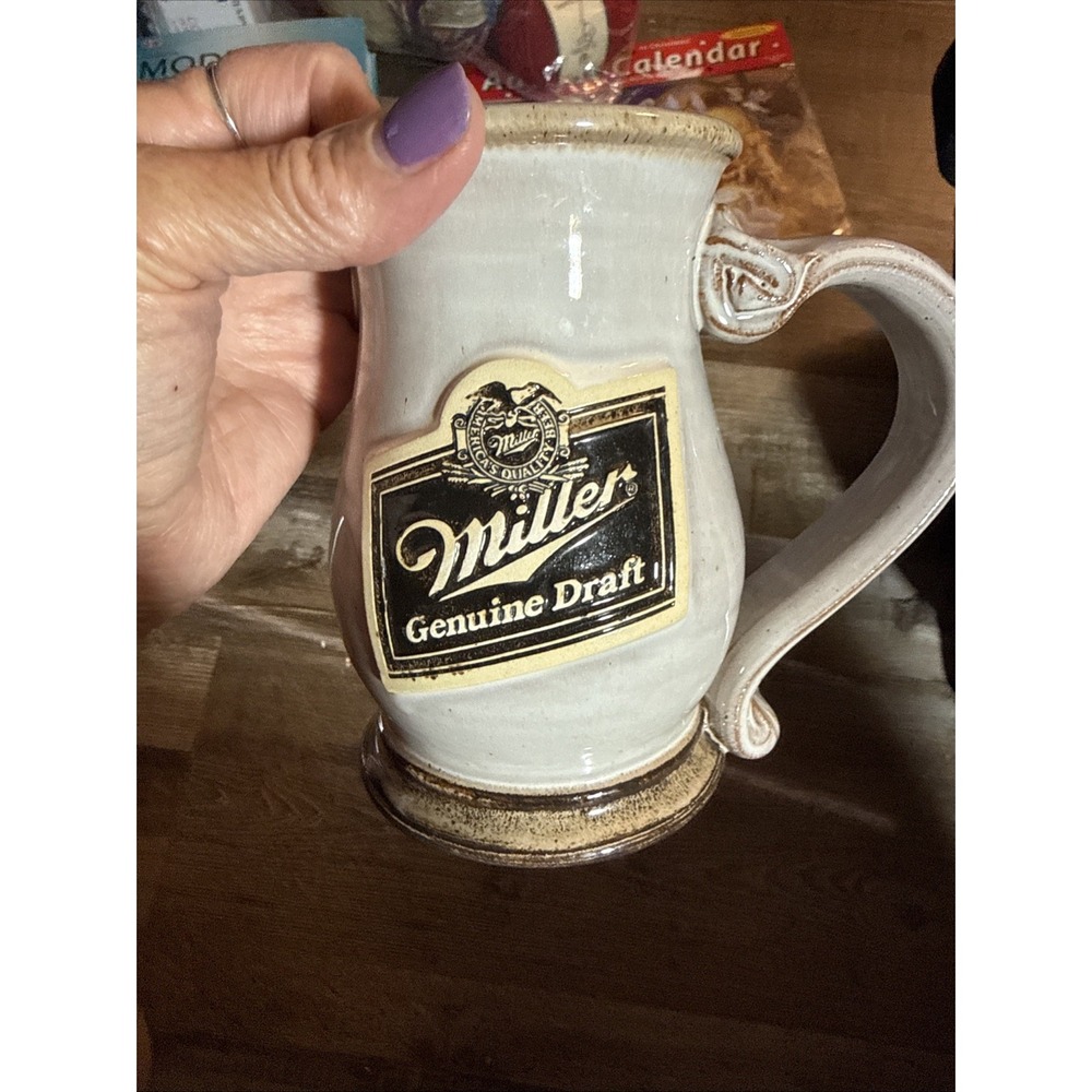 Deneen Pottery Miller Genuine Draft Hand Thrown Ceramic Mug Well Known Potter